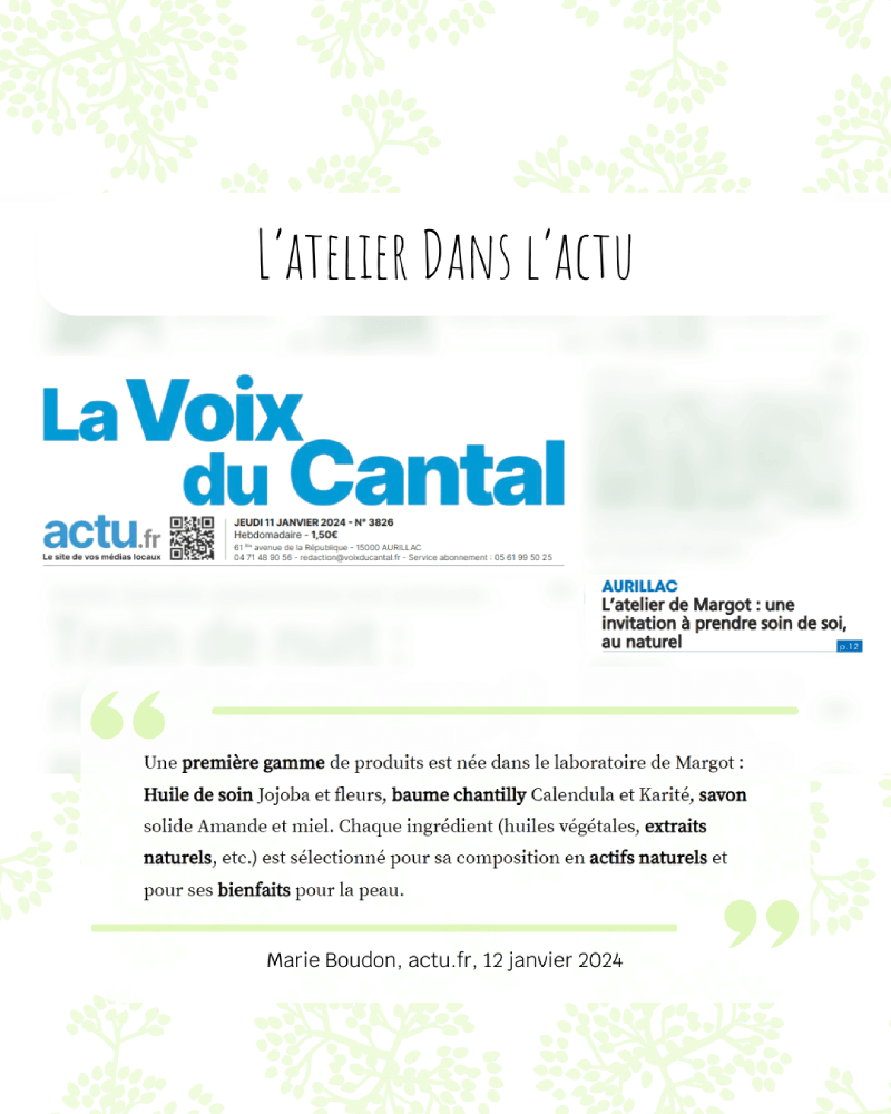 Article actu.fr | La Voix du Cantal